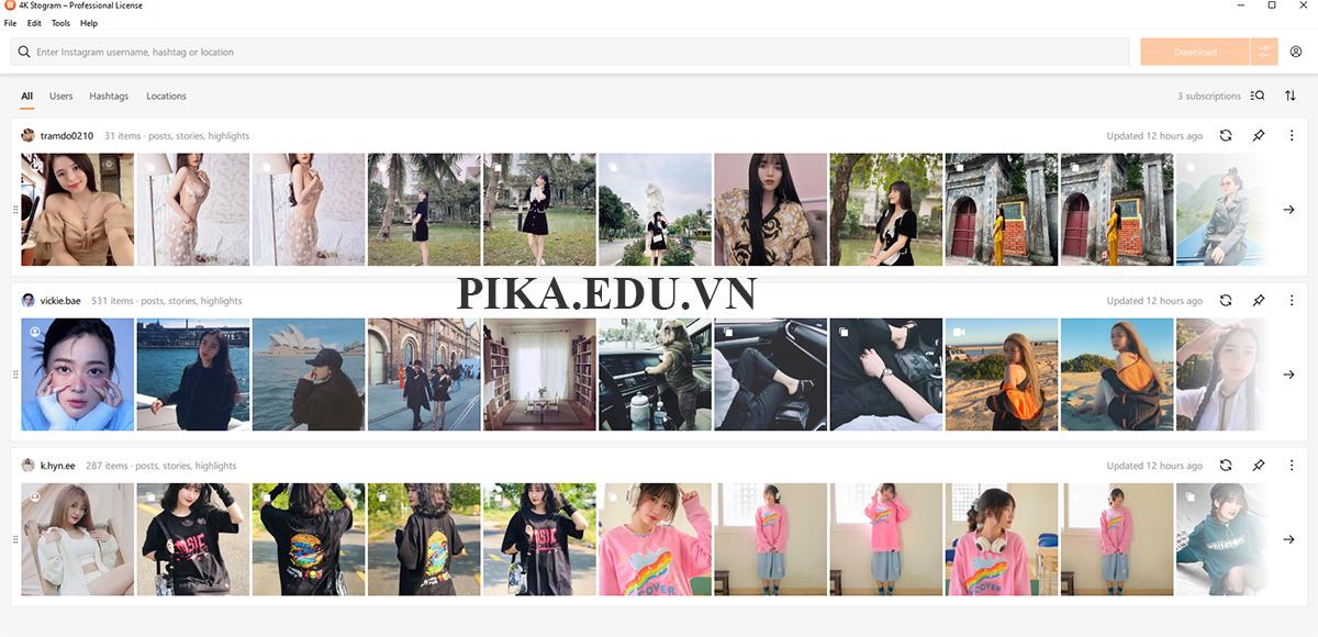 Phần mềm 4k stogram